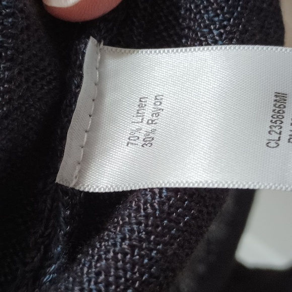 CLASSIQUES ENRIER SLOUCHY soft linen blend women's sweater/jacket  Sz Large - Picture 7 of 11